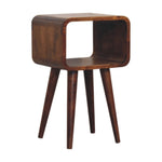 Load image into Gallery viewer, Mini Chestnut Curved Open Bedside
