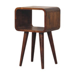 Load image into Gallery viewer, Mini Chestnut Curved Open Bedside
