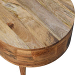 Load image into Gallery viewer, Mini Oak-ish Rounded Coffee Table
