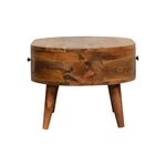 Load image into Gallery viewer, Mini Oak-ish Rounded Coffee Table
