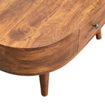 Load image into Gallery viewer, Mini Chestnut Rounded Coffee Table
