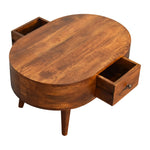 Load image into Gallery viewer, Mini Chestnut Rounded Coffee Table
