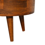 Load image into Gallery viewer, Mini Chestnut Rounded Coffee Table
