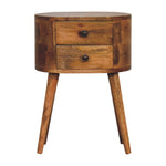 Load image into Gallery viewer, Mini-Oak-ish-Rounded-Bedside-Table
