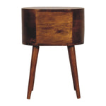 Load image into Gallery viewer, Mini Chestnut Rounded Bedside Table
