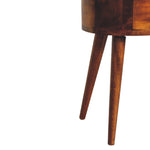 Load image into Gallery viewer, Mini Chestnut Rounded Bedside Table
