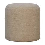 Load image into Gallery viewer, Boucle-Cream-Round-Footstool
