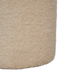 Load image into Gallery viewer, Boucle Cream Round Footstool
