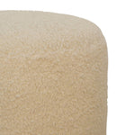 Load image into Gallery viewer, Boucle Cream Round Footstool
