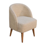 Load image into Gallery viewer, Cream Boucle Tub Chair
