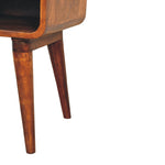 Load image into Gallery viewer, Curve Open Slot Chestnut Bedside
