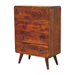 Load image into Gallery viewer, 2 over 3 Curved Chestnut Chest
