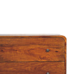 Load image into Gallery viewer, 2 Drawer Curved Chestnut Chest
