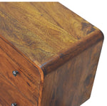 Load image into Gallery viewer, 2 Drawer Curved Chestnut Chest
