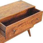 Load image into Gallery viewer, 2 Drawer Curved Chestnut Chest
