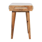 Load image into Gallery viewer, Boucle Cream Tray Style Footstool
