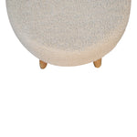 Load image into Gallery viewer, Cream Boucle Petite Footstool
