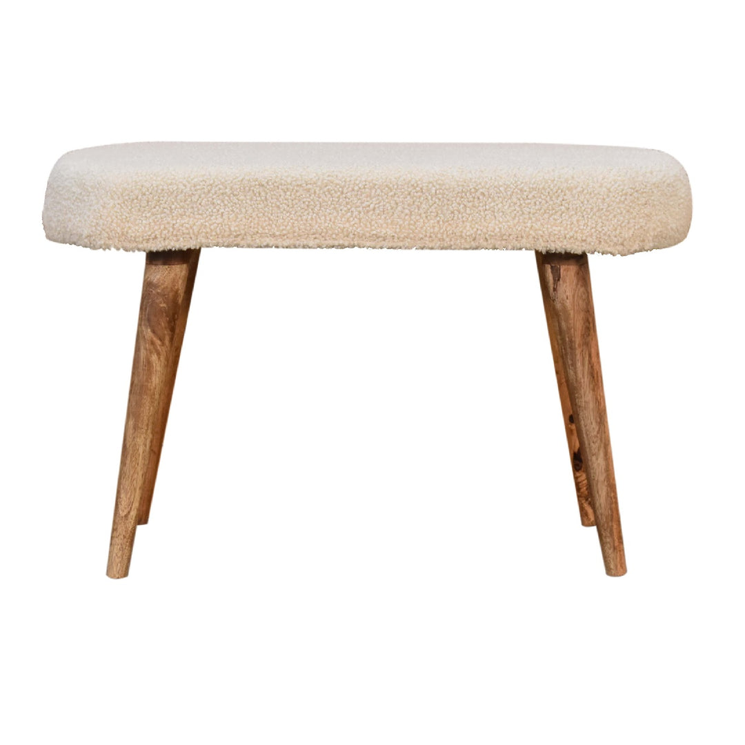 Cream-Boucle-Nordic-Bench