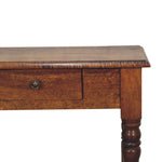 Load image into Gallery viewer, Chestnut Turned Leg Writing Desk
