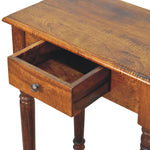 Load image into Gallery viewer, Chestnut Turned Leg Writing Desk
