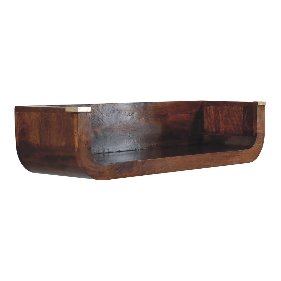 Indira Chestnut Floating Console