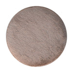 Load image into Gallery viewer, Mocha Faux Fur Round Ball Footstool
