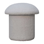 Load image into Gallery viewer, White-Boucle-Mushroom-Footstool
