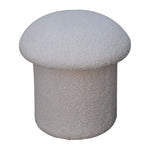 Load image into Gallery viewer, White Boucle Mushroom Footstool
