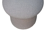 Load image into Gallery viewer, White Boucle Mushroom Footstool
