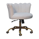 Load image into Gallery viewer, White Boucle Swivel Chair
