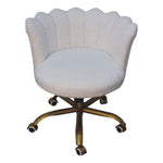 Load image into Gallery viewer, White Boucle Swivel Chair
