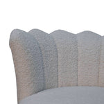 Load image into Gallery viewer, White Boucle Swivel Chair
