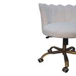 Load image into Gallery viewer, White Boucle Swivel Chair
