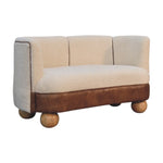 Load image into Gallery viewer, Boucle Cream Buffalo Small Sofa
