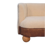 Load image into Gallery viewer, Boucle Cream Buffalo Small Sofa
