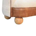 Load image into Gallery viewer, Boucle Cream Buffalo Small Sofa
