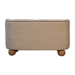 Load image into Gallery viewer, Boucle Cream Buffalo Small Sofa
