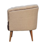 Load image into Gallery viewer, Boucle Cream Buffalo Armchair
