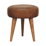 Load image into Gallery viewer, Seagrass-Buffalo-Footstool
