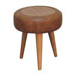 Load image into Gallery viewer, Seagrass Buffalo Footstool
