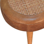 Load image into Gallery viewer, Seagrass Buffalo Footstool
