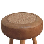 Load image into Gallery viewer, Seagrass Buffalo Footstool
