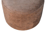 Load image into Gallery viewer, Mocha Faux Fur Round Footstool
