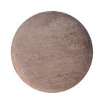 Load image into Gallery viewer, Mocha Faux Fur Round Footstool
