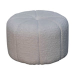 Load image into Gallery viewer, White Boucle Circus Footstool
