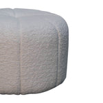 Load image into Gallery viewer, White Boucle Circus Footstool
