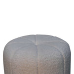 Load image into Gallery viewer, White Boucle Circus Footstool
