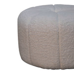 Load image into Gallery viewer, White Boucle Circus Footstool
