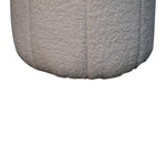 Load image into Gallery viewer, White Boucle Circus Footstool
