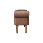 Load image into Gallery viewer, Mocha Faux Fur Bedroom Bench
